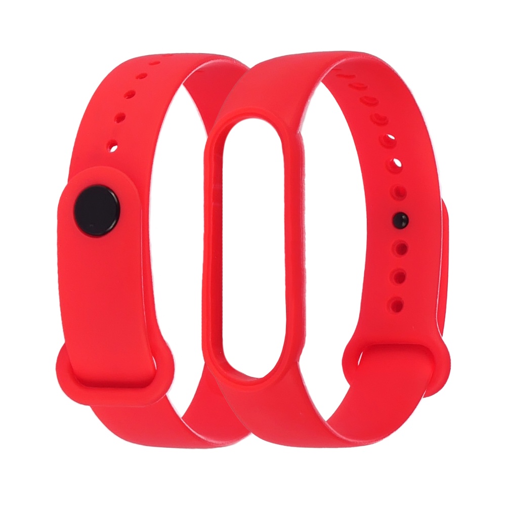 Ремешок силиконовый для Xiaomi Mi Band 5/ 6 цвет  08 красный