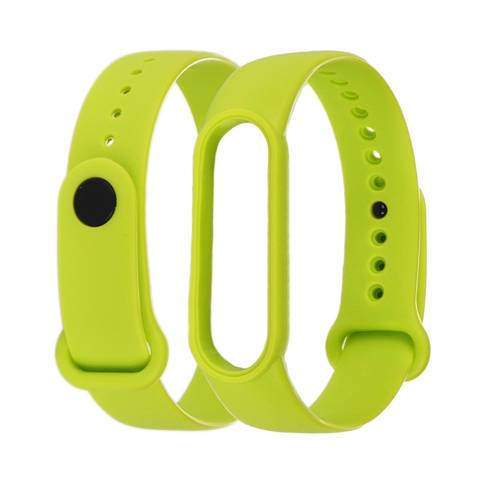 Ремешок силиконовый для Xiaomi Mi Band 5/ 6 цвет  12 лайм