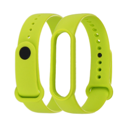 Ремешок силиконовый для Xiaomi Mi Band 5/ 6 цвет 12 лайм Ремешок силиконовый для Xiaomi Mi Band 5/ 6 цвет 12 лайм