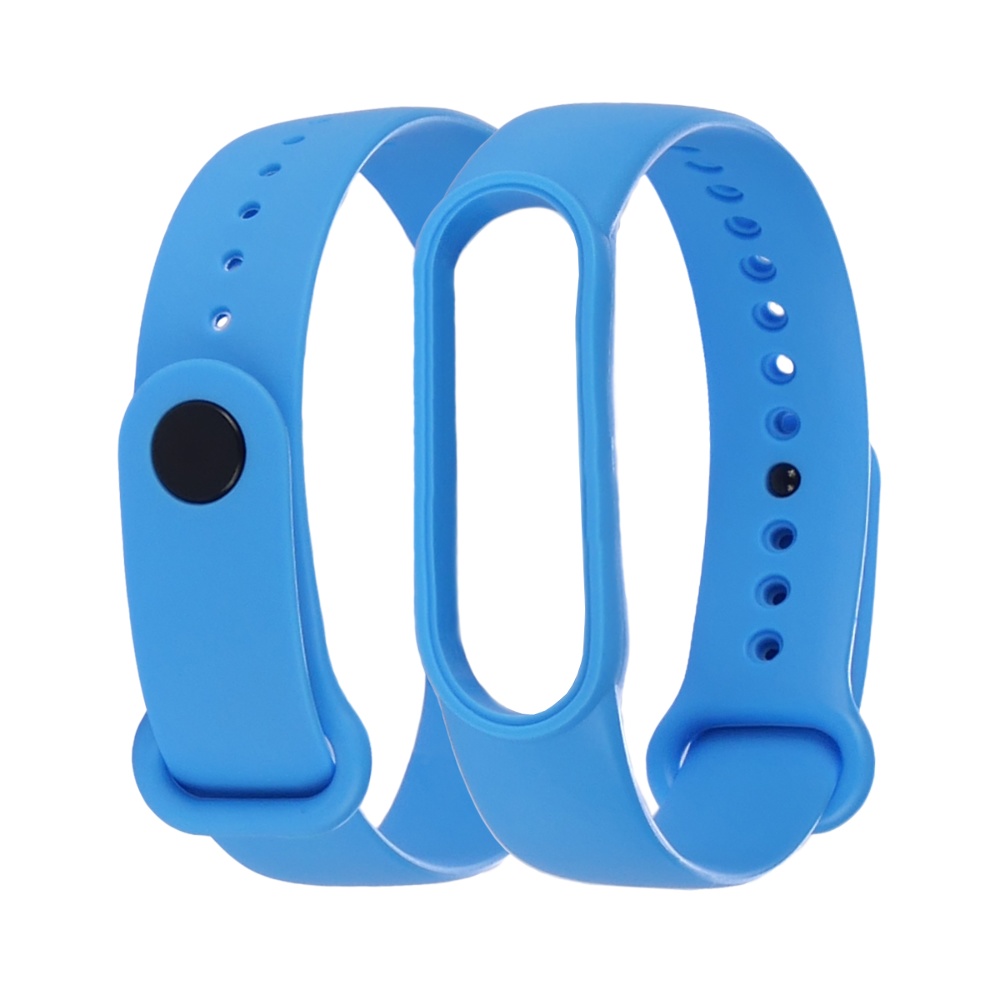 Ремешок силиконовый для Xiaomi Mi Band 5/ 6 цвет  14 светло-голубой
