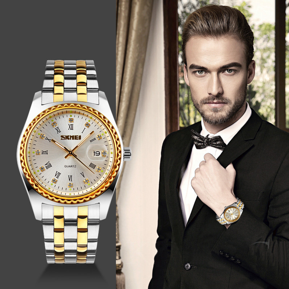 Skmei 9098SI-B Silver Men