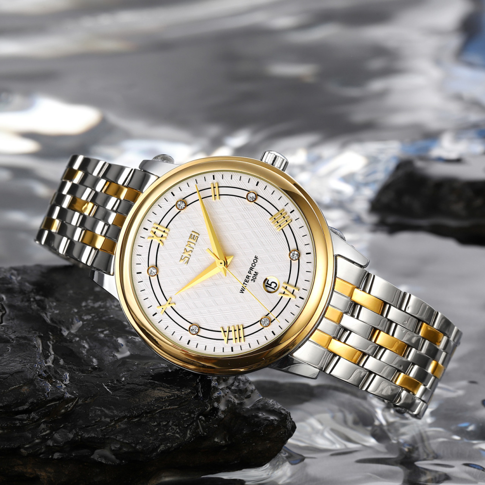 Skmei 9272TGDSI-B Gold/Silver-Silver Men