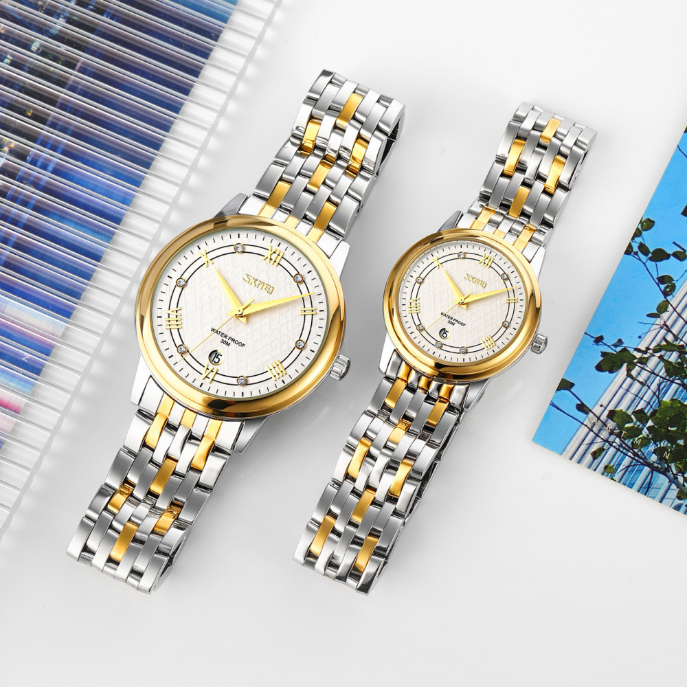 Skmei 9272TGDSI-B Gold/Silver-Silver Men