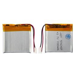 Аккумулятор 574240P универсальный с контроллером, 5,8 х 39 х 40 мм (1100 mAh)/ для смартфона, планшета