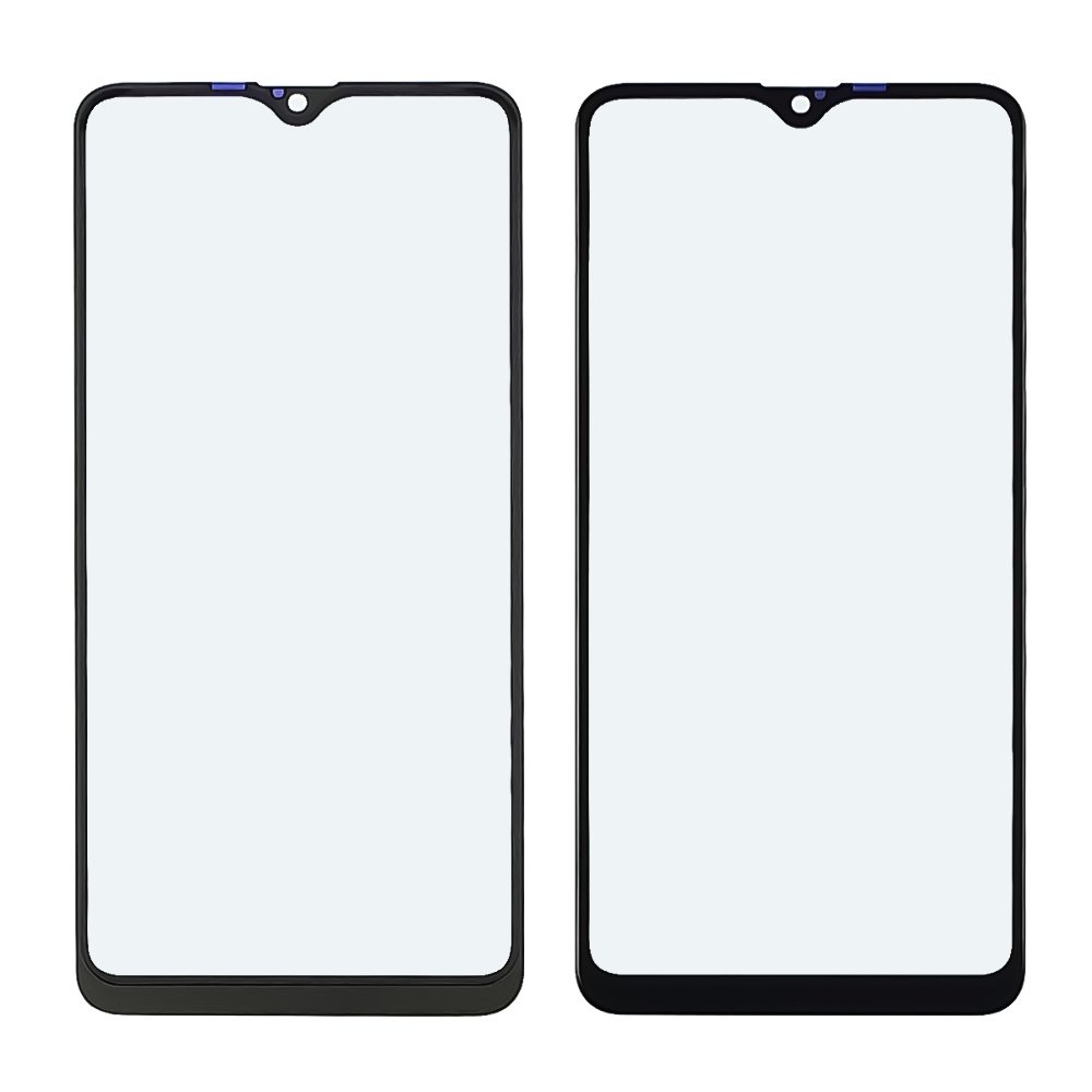 Стекло тачскрина с OCA плёнкой для Samsung A207 Galaxy A20S (2019) чёрное с олеофобным покрытием, закалённое