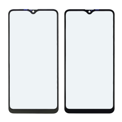 Стекло тачскрина с OCA плёнкой для Samsung A107 Galaxy A10S (2019) чёрное с олеофобным покрытием, закалённое