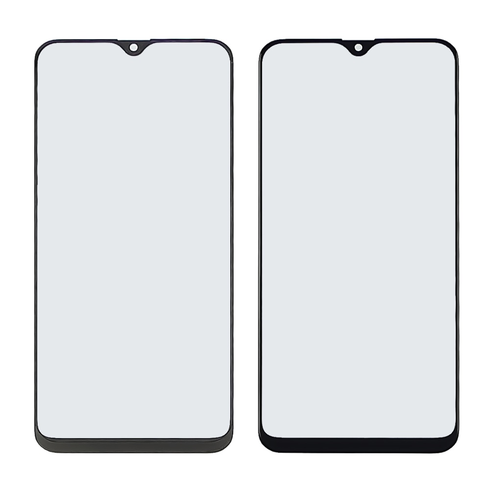 Стекло тачскрина с OCA плёнкой для Samsung A205/ A307 Galaxy A20/ A30S (2019) чёрное с олеофобным покрытием, закалённое