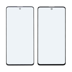 Стекло тачскрина с OCA плёнкой для Samsung A515 Galaxy A51 (2020) чёрное с олеофобным покрытием, закалённое