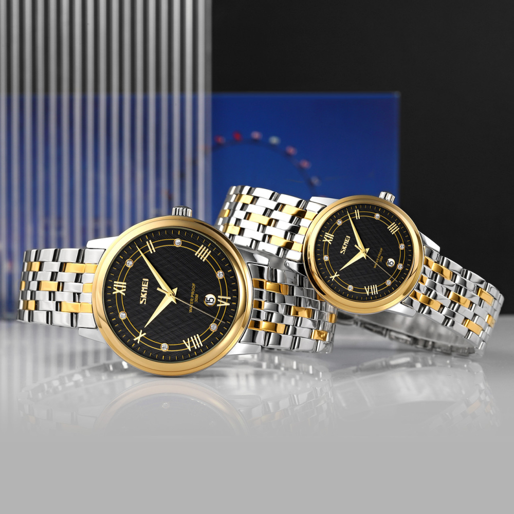 Skmei 9272TGDBK-B Gold/Silver-Black Men