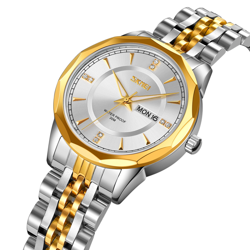 Skmei 9264TGDSI Silver/Gold-Silver