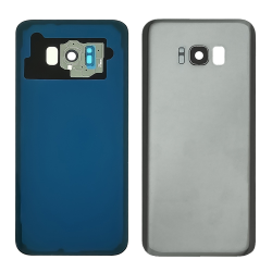 Заднее стекло корпуса для Samsung G955F Galaxy S8 Plus со стеклом камеры Silver (серебристое) Заднее стекло корпуса для Samsung G955F Galaxy S8 Plus со стеклом камеры Silver (серебристое)
