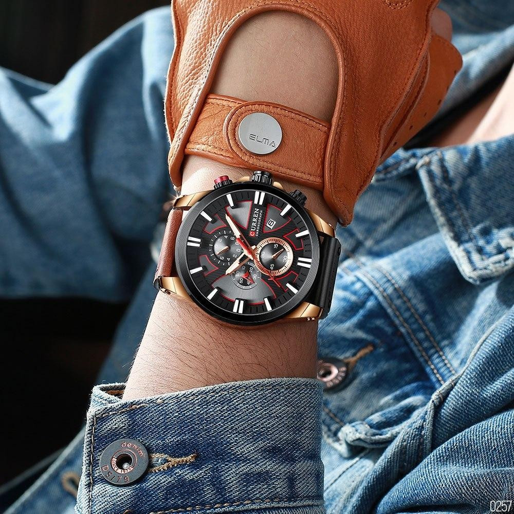 Curren 8346 Brown-Cuprum-Black