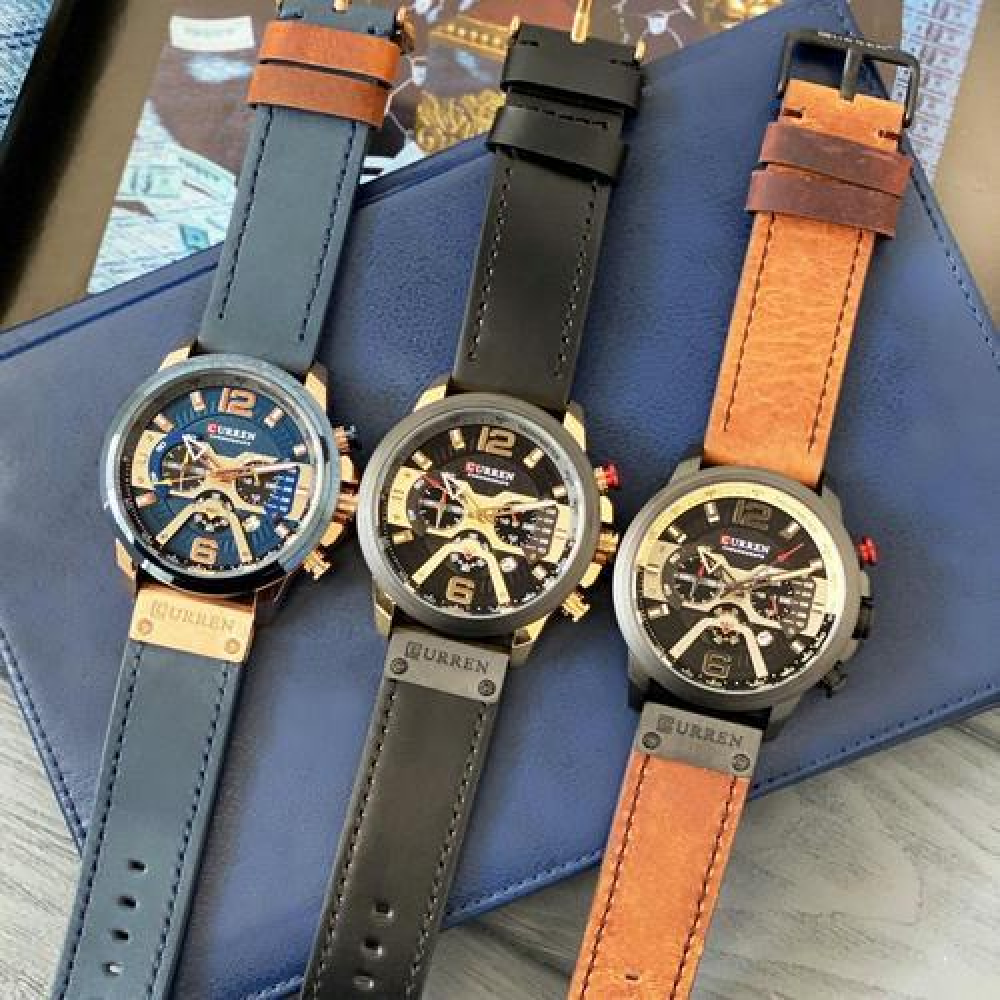 Curren 8329 Black-Gold