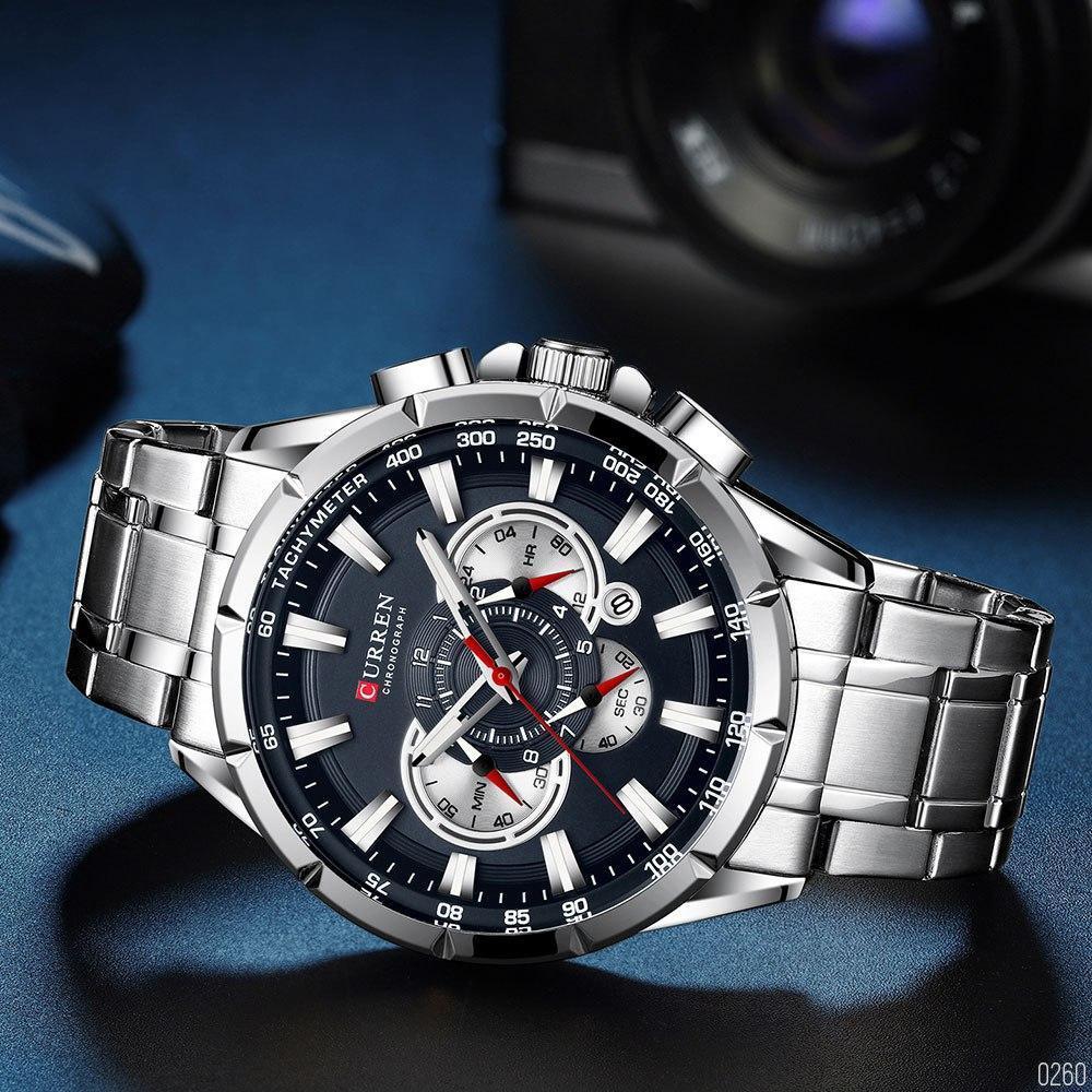 Curren 8363 Silver-Blue