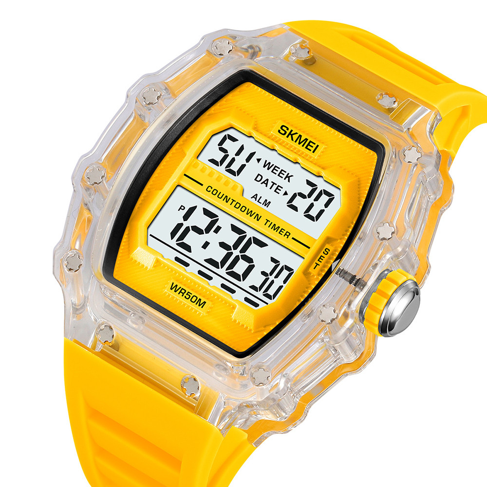 Skmei 2296WTYL White-Yellow