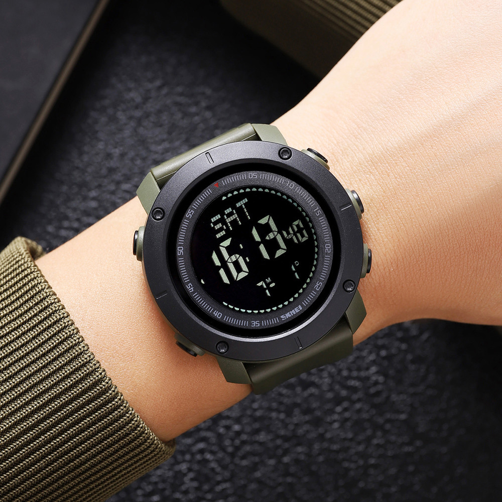Skmei 2095AG Army Green Compass