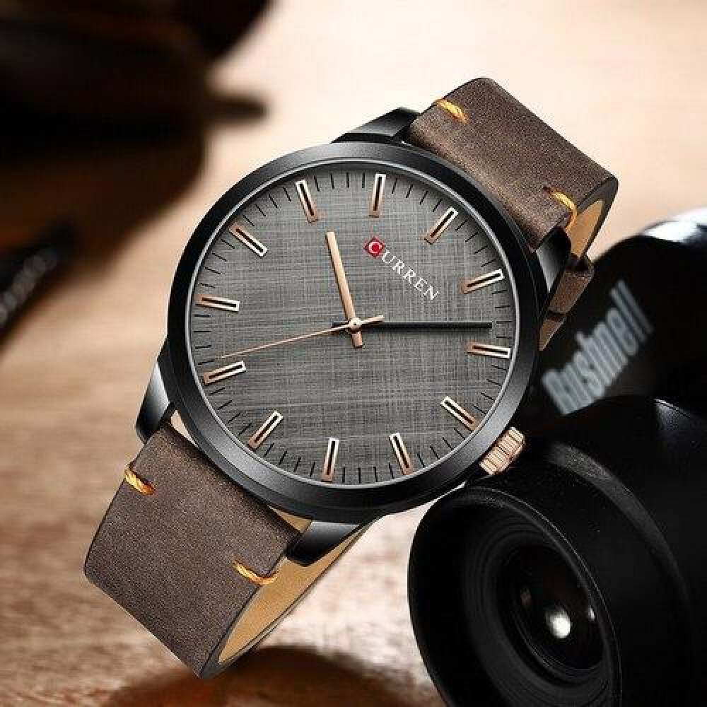 Curren 8386 Brown-Black-Gray