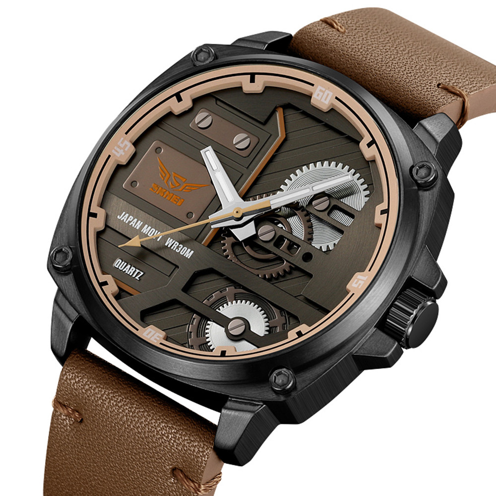 Skmei 2289BKLBN Black-Light Brown
