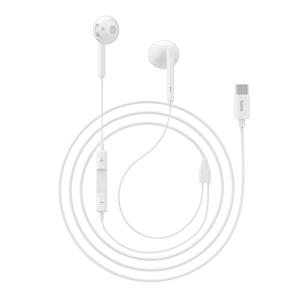 Наушники вкладыши Hoco L10 Type-C white