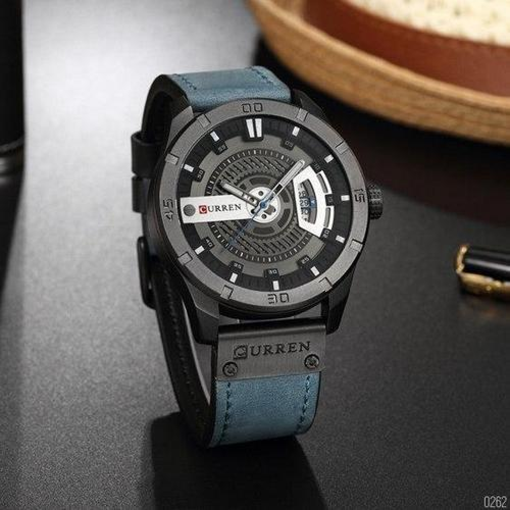 Curren 8301 Light Blue-Black