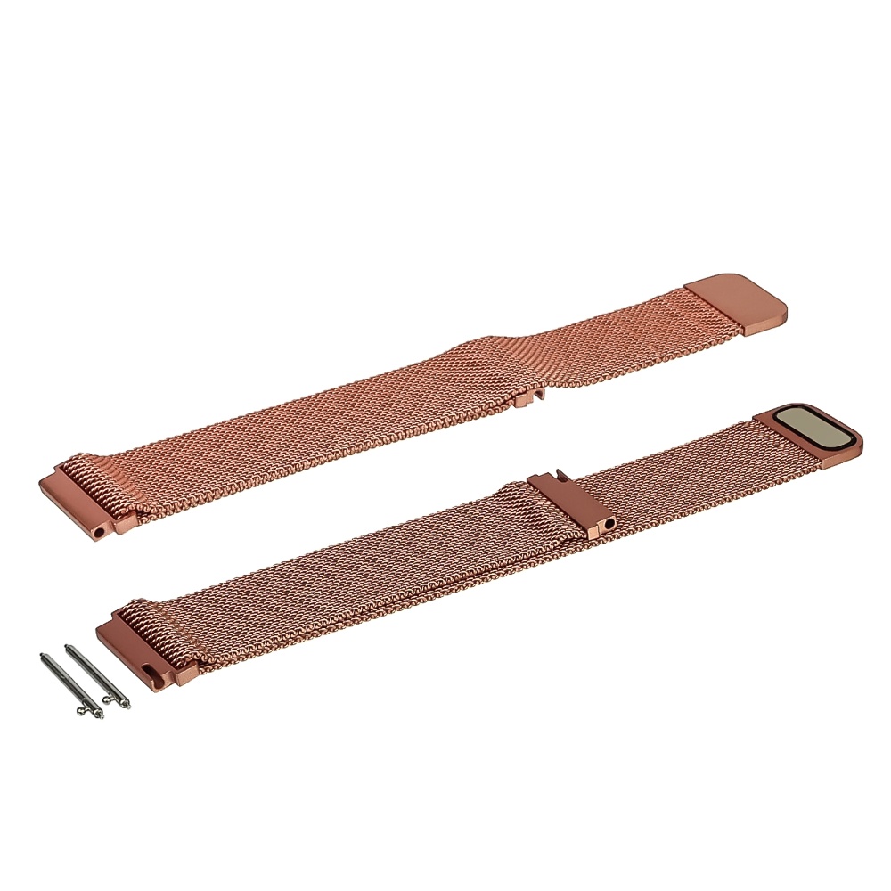 Ремешок Миланская петля для Xiaomi Amazfit 20 mm красно-розовый