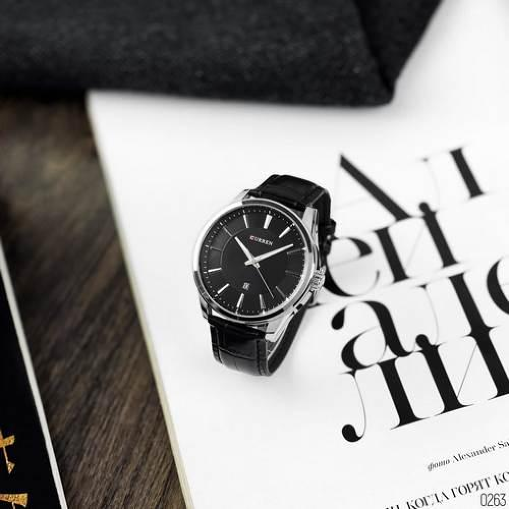 Curren 8365 Silver-Black