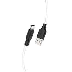 Кабель Hoco X21 Plus USB to Lightning 2m black white Кабель Hoco X21 Plus USB to Lightning 2m black white