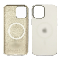 Чехол Full Silicone Case MagSafe для Apple iPhone 12/ 12 Pro  02 белый копия