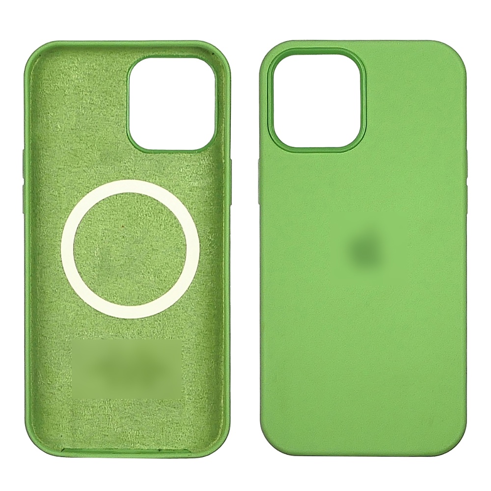 Чехол Full Silicone Case MagSafe для Apple iPhone 12/ 12 Pro  09 светло-зелёный копия