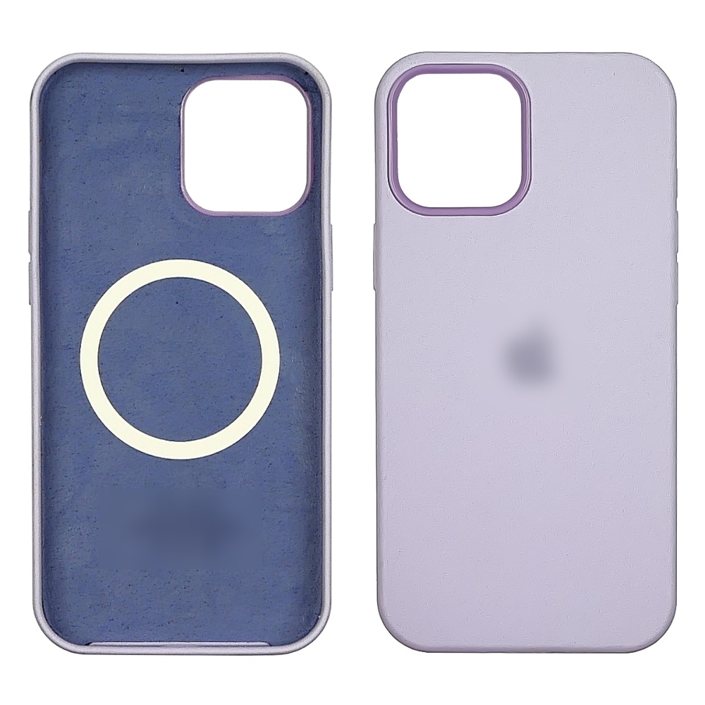 Чехол Full Silicone Case MagSafe для Apple iPhone 12/ 12 Pro  18 светло-сиреневый копия