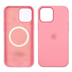 Чехол Full Silicone Case MagSafe для Apple iPhone 12/ 12 Pro  19 розовый копия