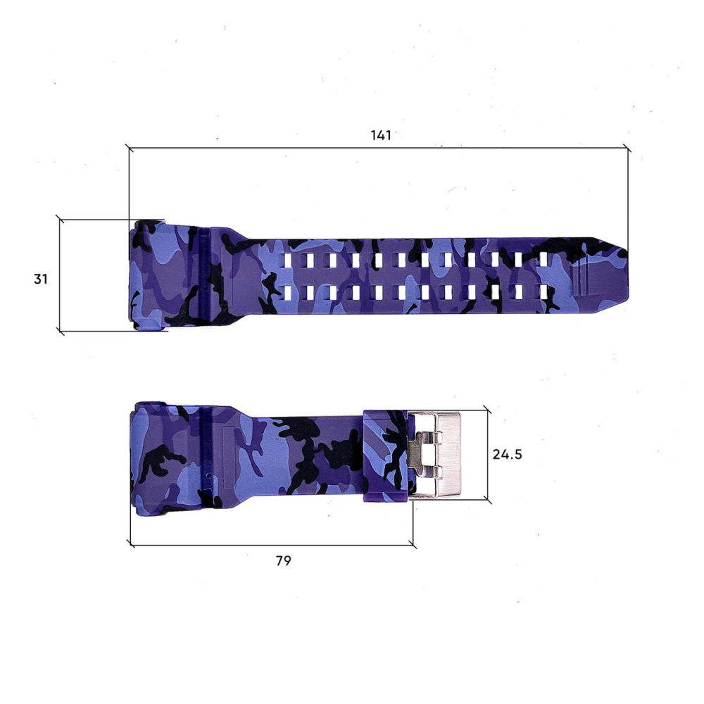 Ремінець для годинника Skmei 1965CMBU Camo Blue