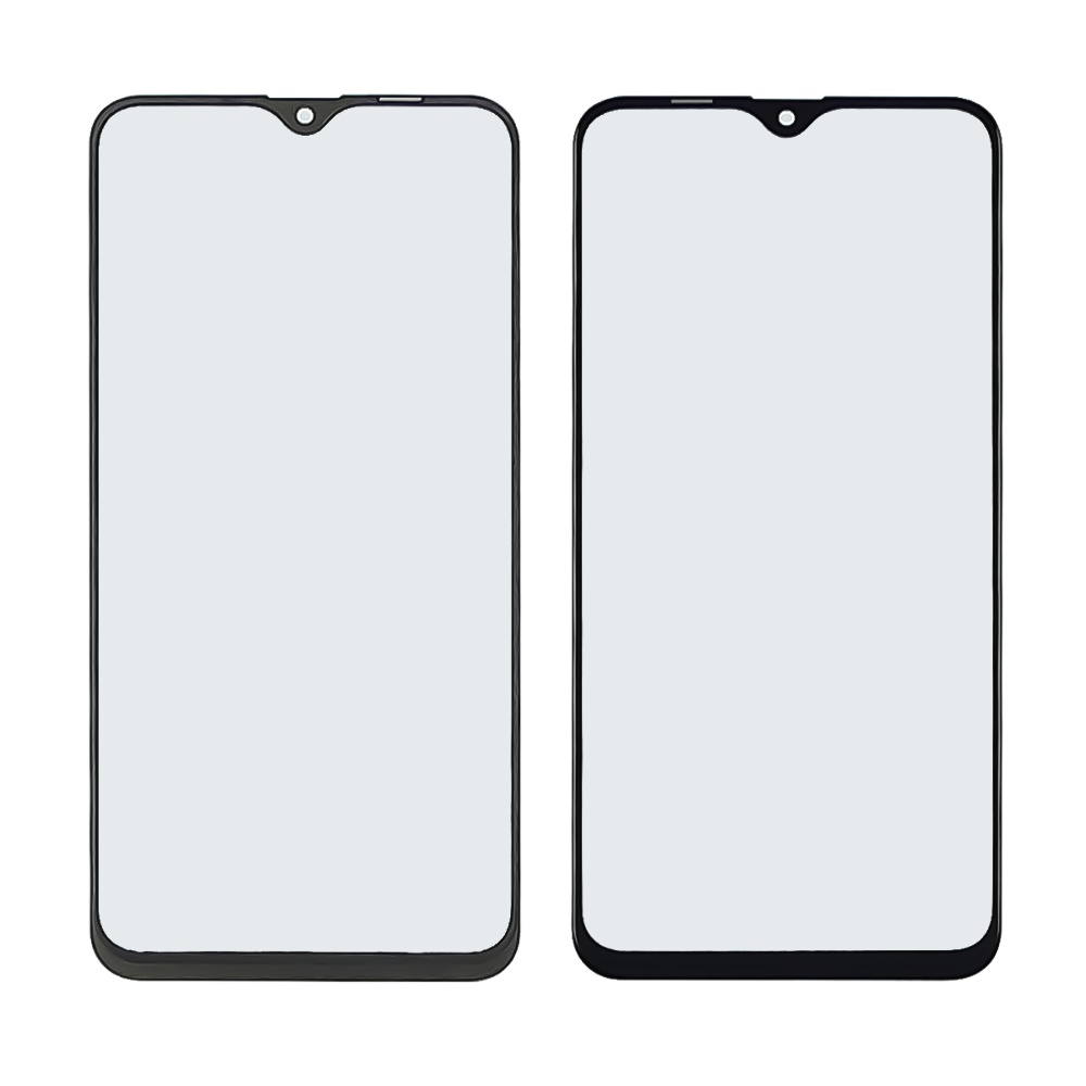 Стекло тачскрина с OCA плёнкой для Samsung M20 Galaxy M205 (2019) чёрное с олеофобным покрытием, закалённое