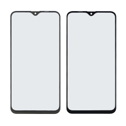 Стекло тачскрина с OCA плёнкой для Samsung M20 Galaxy M205 (2019) чёрное с олеофобным покрытием, закалённое