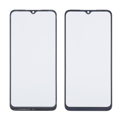 Стекло тачскрина с OCA плёнкой для Xiaomi Redmi 9A/ 9C/ 10A чёрное с олеофобным покрытием, закалённое