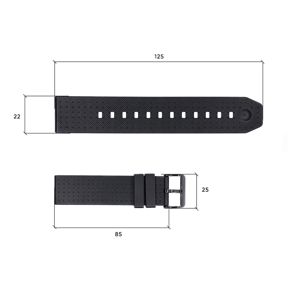 Ремінець для годинника Skmei 1502BK Black