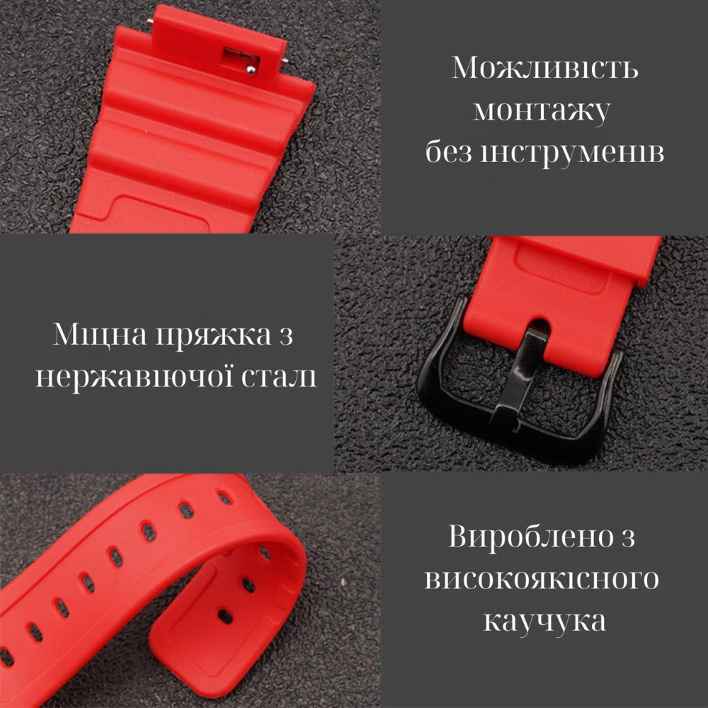 Ремінець + безель (рант) для Casio G-Shock GA-2100 Transl SI