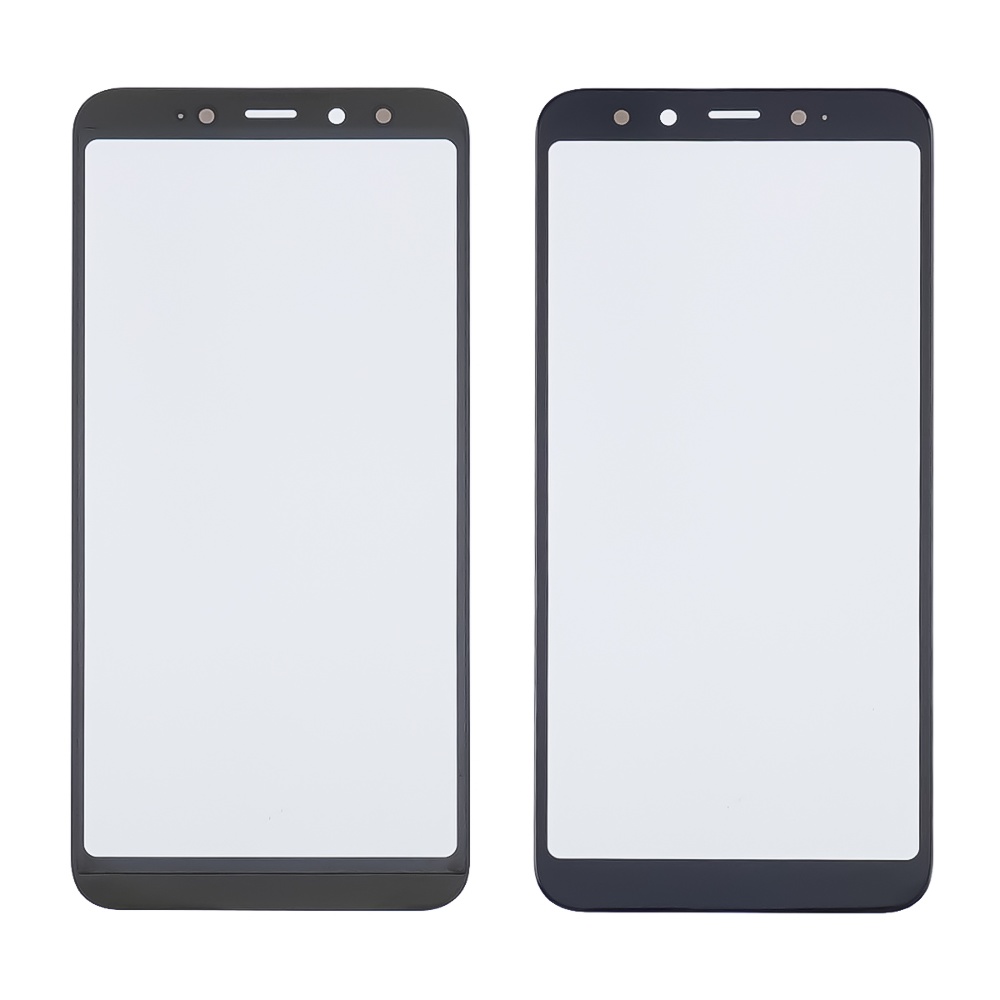 Стекло тачскрина с OCA плёнкой для Xiaomi Mi 6X/ Mi A2 чёрное с олеофобным покрытием, закалённое