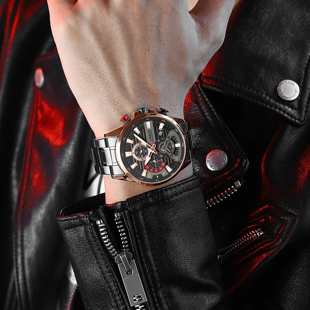 Curren 8417 Black-Gold