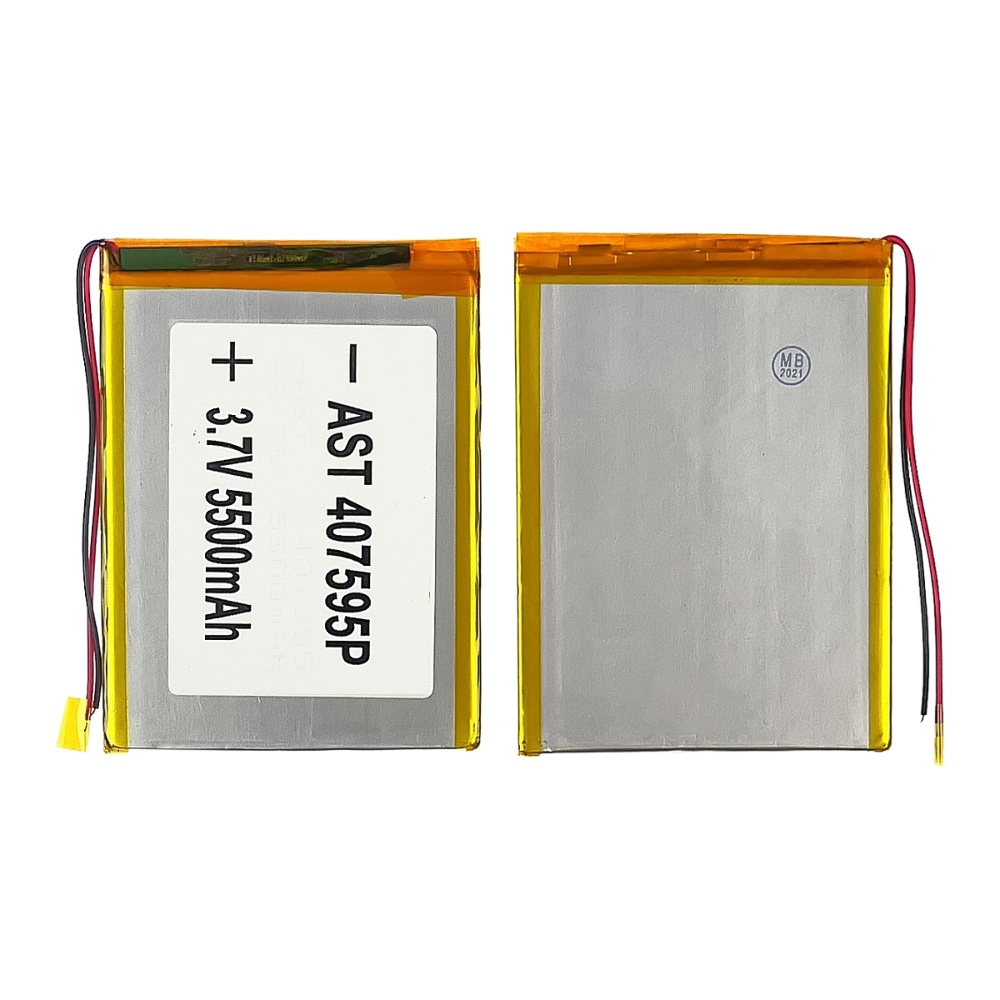 Аккумулятор 407595P универсальный с контроллером, 4 х 69 х 99 мм (3500 mAh)/ для смартфона, планшета