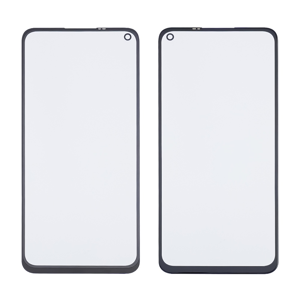 Стекло тачскрина с OCA плёнкой для Xiaomi Redmi Note 9/ Redmi 10X (4G) чёрное с олеофобным покрытием, закалённое