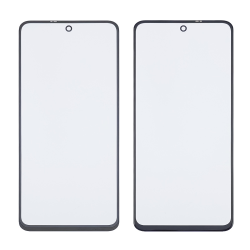 Стекло тачскрина с OCA плёнкой для Xiaomi Redmi Note 9S/ 9 Pro/ 9 Pro Max чёрное с олеофобным покрытием, закалённое