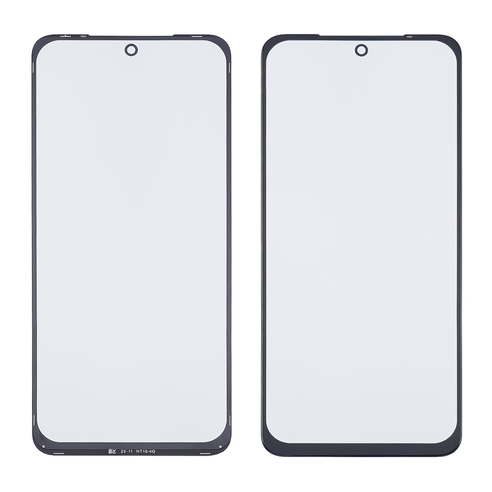 Стекло тачскрина с OCA плёнкой для Xiaomi Redmi Note 10 4G/ Note 10s/ Note 11 (6.5") 4G чёрное с олеофобным покрытием, закалённое