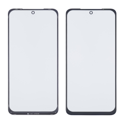 Стекло тачскрина с OCA плёнкой для Xiaomi Redmi Note 10 4G/ Note 10s/ Note 11 (6.5") 4G чёрное с олеофобным покрытием, закалённое
