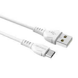 Кабель Borofone BX51 USB to MicroUSB 1m white Кабель Borofone BX51 USB to MicroUSB 1m white