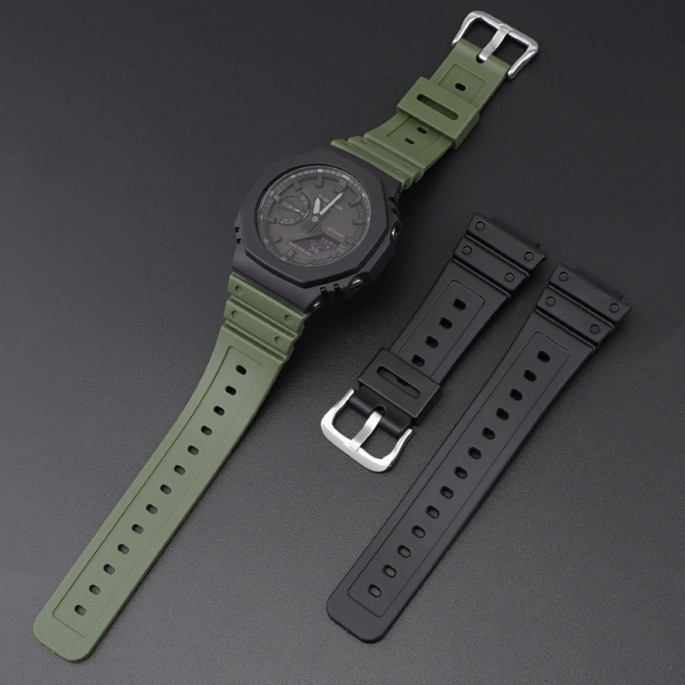 Ремінець для Casio G-Shock GA-2100 Army Green SI