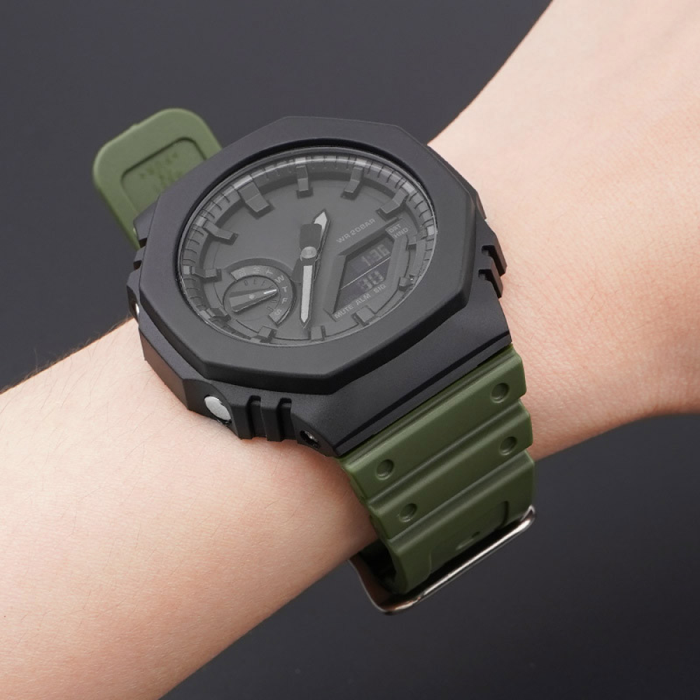 Ремінець для Casio G-Shock GA-2100 Army Green SI