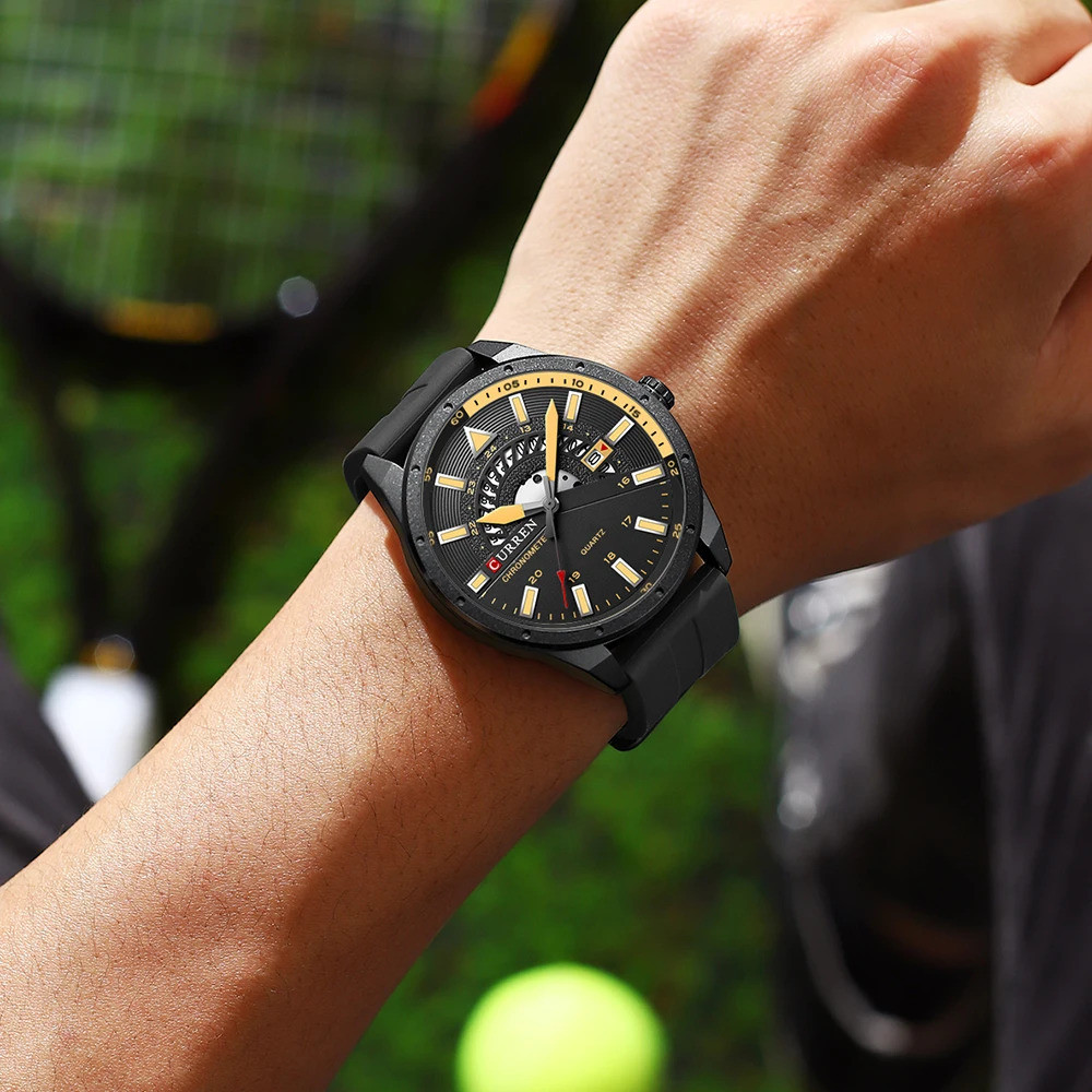 Curren 8421 Black-Yellow