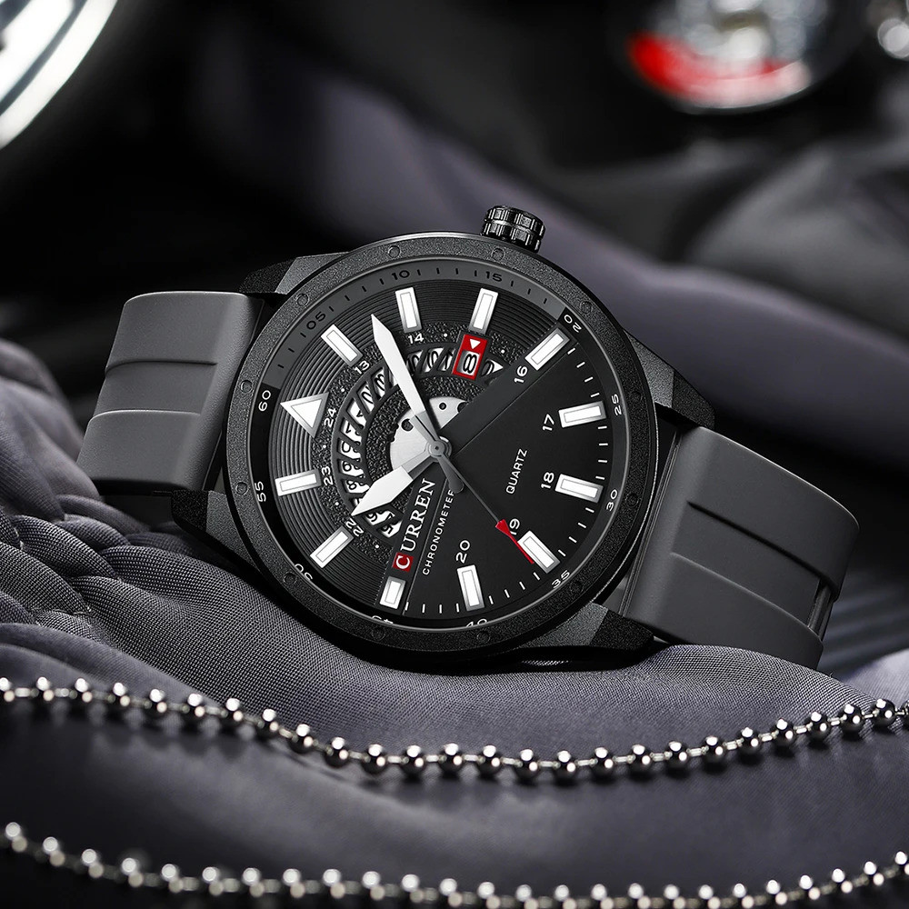 Curren 8421 Gray-Black