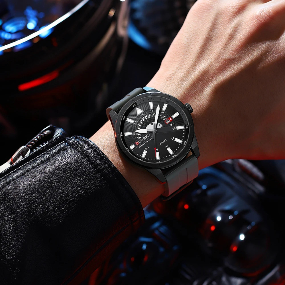 Curren 8421 Gray-Black